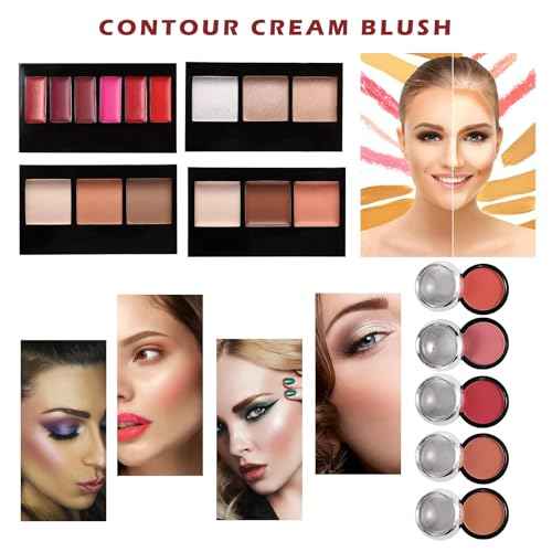 All in One Makeup Kit for Teens, 106 Pcs Professional Makeup Kit for Women Full Kit, Include Eyeshadow Palette, Lipstick Set, Concealer, Foundation, Lipgloss, Makeup Brush(Silver)