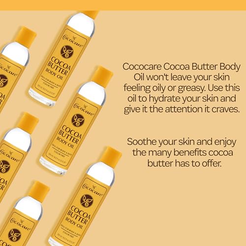 Cococare Cocoa Butter Body Oil - Lightweight and Fast Absorbing - 8.5 Fl Oz