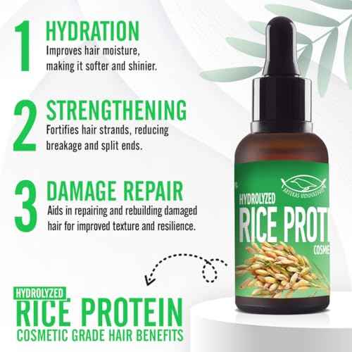 HYDROLYZED Rice Protein - Liquid - 30g | 1oz - Cosmetic Grade - for Homemade Skin & Hair Care Preparations