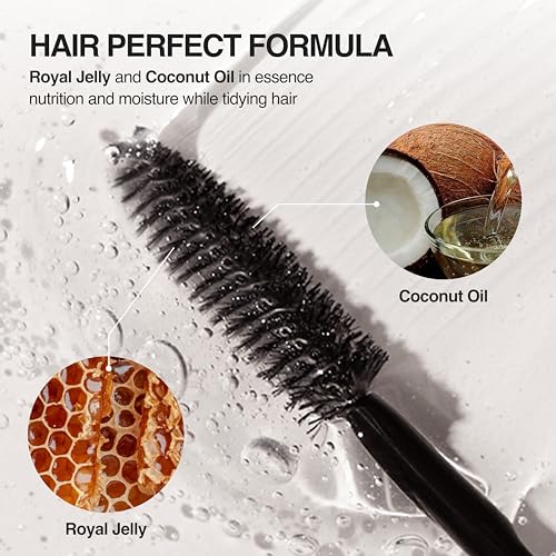 Janmuri Cara 8ml ? Baby Hair & Flyaway Hair Fixing Mascara ? Built-In Applicator ? Lightweight, Non-Sticky Essence with Coconut Oil & Royal Jelly