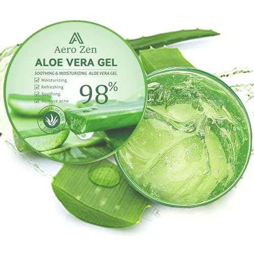 Organic Aloe Vera Gel for Face & Body Made within 12 Hours of Harvest, 98% Pure Aloe Vera Gel for Skin,Scalp,& Hair, Soothing Aloe Face Moisturizer,Multipurpose Skin Care£¨10oz£©