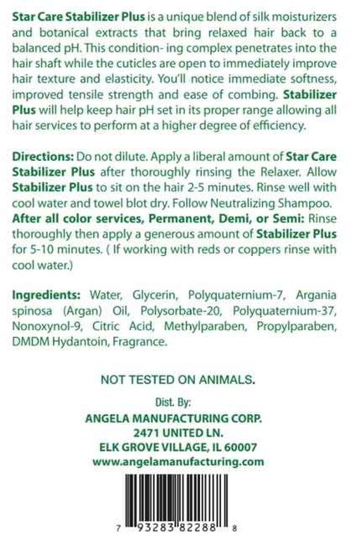 STAR CARE Stabilizer Plus The After-Relaxer Conditioner With Penetrating Foaming Action Approximate pH. 3.5 (16 Fl Oz (Pack of 3))