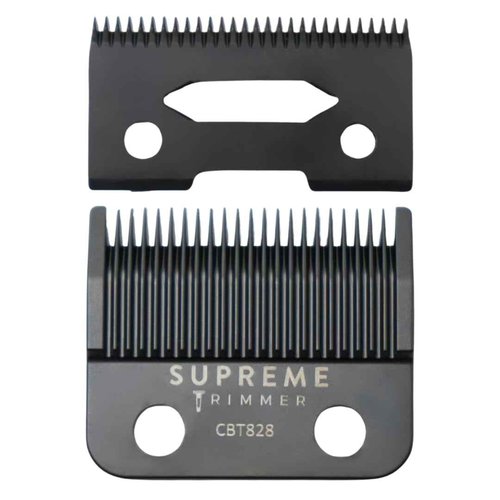 Supreme Trimmer DLC Coated Steel Replacement Blade CBT828 | Taper Blade for Hair Clippers | Black