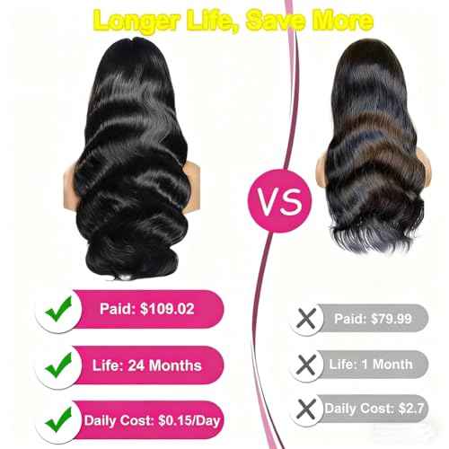 ITODAY 30 Inch Body Wave Lace Front Wigs Human Hair Pre Plucked 200% Density 13x4 HD Lace Front Human Hair Wig for Black Women Glueless Virgin Lace Frontal Wigs