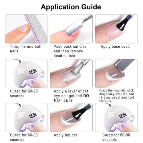 Vishine 16ml Gold Glitter Cat Eye Gel Nail Polish, Sheer Nude Beige Glass Jelly Gel Magnetic Shimmer Gloss Shine Holographic Translucent Color For Nail Art Manicure DIY At Home #432