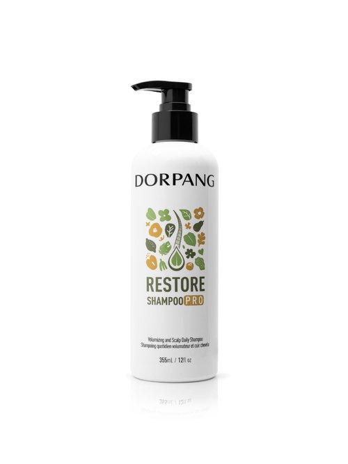 DORPANG Restore Shampoo for Thinning Hair, Balance Scalp environment, Thicker and Fuller-Looking Hair, Paraben, Phthalate and Sulfate Free -12 fl oz