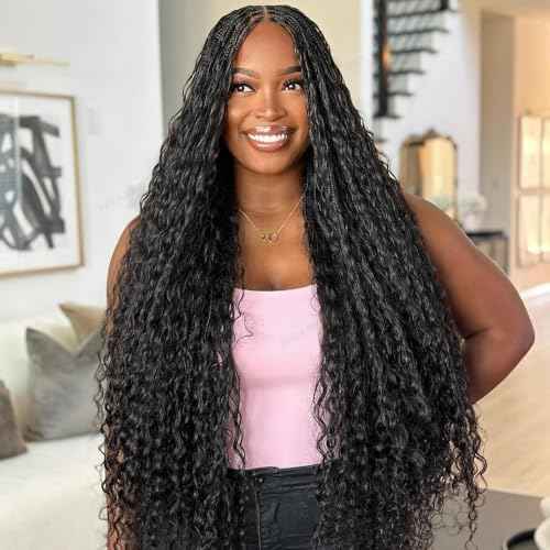 Pre-Divided Curly Bulk Human Hair For Boho Braids Loose Deep Wave Bulk Human Hair For Braiding Double Drawn Extensions (640 Roots)20inch/200g