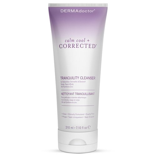 DERMAdoctor Seborrheic Dermatitis Face Wash – 2% Pyrithione Zinc Shampoo Dermatologist Formulated Dandruff Scalp Treatment – Pyrithione Zinc Face Wash and Body Cleanser for Sensitive Skin – 7.10 oz