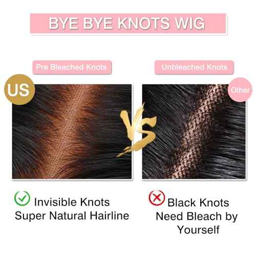 13x6 Deep Wave Lace Front Wigs Human Hair HD Full Lace Frontal Wigs Pre Plucked Bleached Knots 180% Density Deep Curly Human Hair Wig Natural Color 26Inch