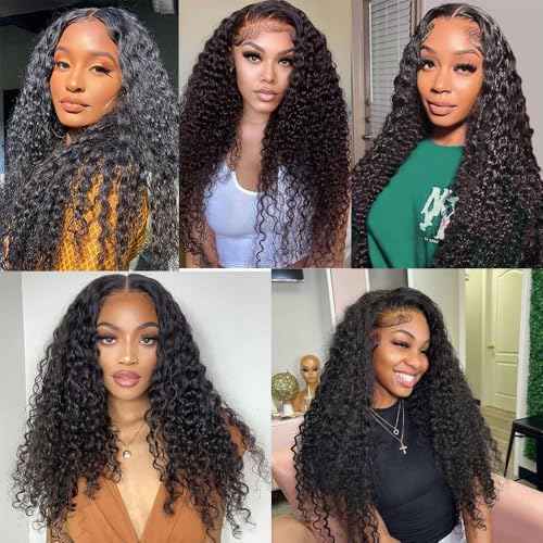 18 20 22 Inch Water Wave Bundles Human Hair 100% Unprocessed Curly Brazilian Virgin Hair Wet And Wavy 3 Bundles Human Hair Natural Black