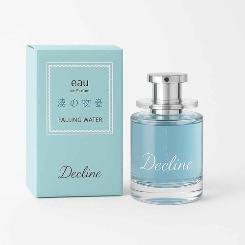 Women's Perfume 100ml (3.4oz), Light Blue Glass Bottle with Silver Cap, Elegant Fragrance For Women