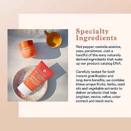 Erborian Red Pepper Pulp Hydrating & Energizing Gel - Facial Moisturizer for Brightened, Refreshed & Plumped Skin - Radiance Boosting Moisturizing Cream - Korean Skin Therapy