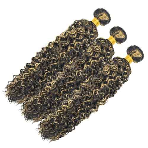 30 30 30 Inch TARPION P1B27 Bundle Color #27 Kinky Curly Human Hair Bundles Two Tone Black Mixed With Honey Blonde Bundles Human Hair Highlight Bundle