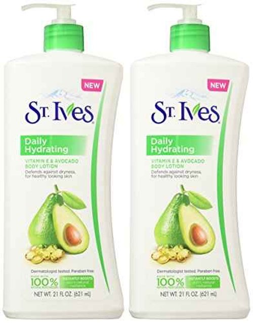 St. Ives Daily Hydrating Body Lotion Vitamin E 21 oz (Pack of 2)