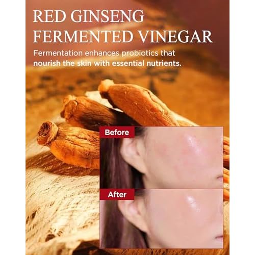 Bonyongo Red Ginseng Vinegar Essence? Revitalizing & Intensive Nourishing for All Skin Types - Hydrated and Glowing Skin with Fermented Red Ginseng - Korean Skincare, 1.5 fl.oz.