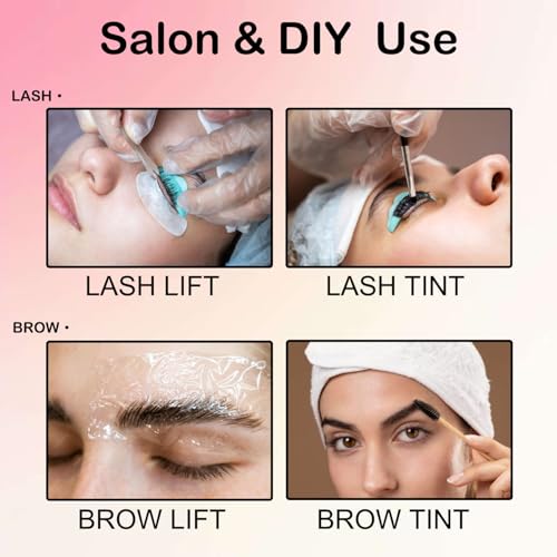 Lash Lift and Brow Lamination Black Color Kit Easy to Use Eyelash & Eyebrow Perm Kit Suitable for Salon and DIY Use Instant Result