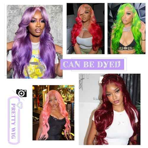 613 13x6 Lace Front Wig Human Hair 200 Density Blonde Wig Human Hair Body Wave Lace Front Wigs Human Hair Pre Plucked 613 HD Lace Frontal Wigs 28 Inch