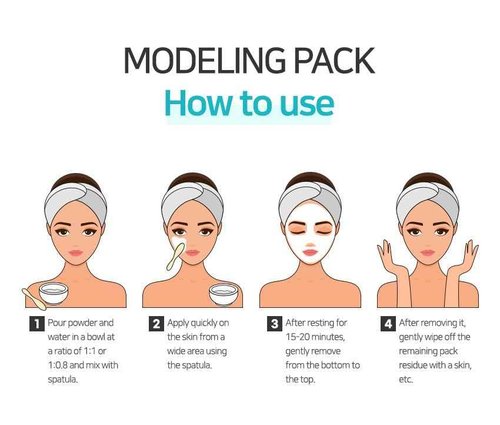 NEEDS NATURE Niacinamide Modeling Mask – Korean Peel-Off Rubber Mask for Face Care, Hydrating & Pore-Refining Powder Pack, 1000g Spa Facial Kit with Tools