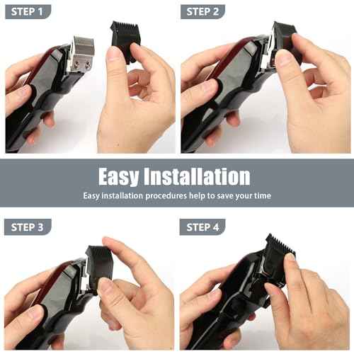 For Wahl #1 Guide Comb Attachment 1/8" (3.0 mm), Professional Clipper Guard Replacement for Wahl, Trimmer Guards set, Hair Cutting Guard Attachment 3114-001, Black (2 Pack)