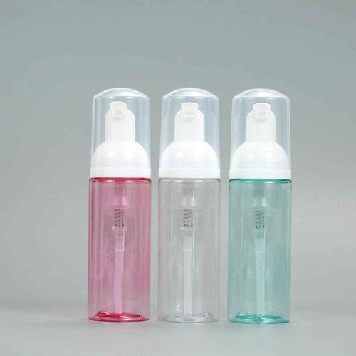 3 Pack Foam Pump Bottle Travel 60 ml/2 oz Small Size Mousse Foaming Soap Dispenser, Clear Plastic Foam Soap Dispenser Mini Empty Refillable Pump Containers(Mixed Color)