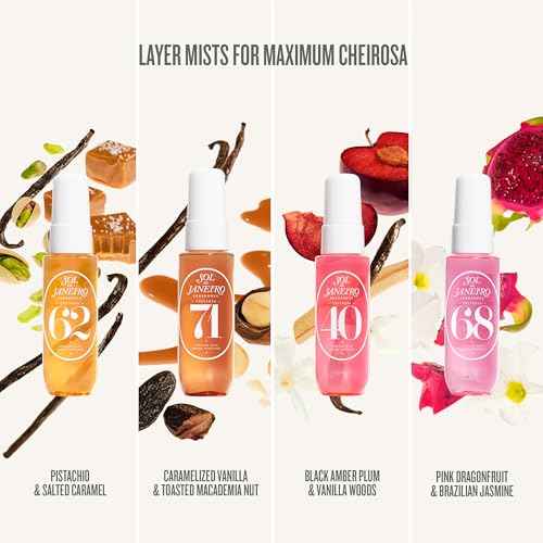 SOL DE JANEIRO Spritz & Shine Cheirosa Perfume Mist Set | Amazon Exclusive | Perfume Mist Discovery Set of 4 | Holiday Gift Set | $48 Value