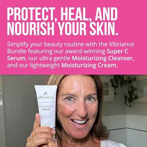 Vibriance Bundle Skincare Set | Super C Serum, Moisturizing Cleanser and Face Cream | Complete Kit for Radiant Beauty