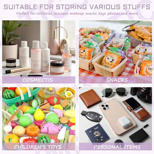 2 Pcs Gymnastics Gifts Cosmetic Makeup Bag with Chenille Letter Patch, Clear Pouch PVC Organizer Purse, Waterproof Travel Bag, Portable Toiletry Storage Bag for Her Girls Friends Women
