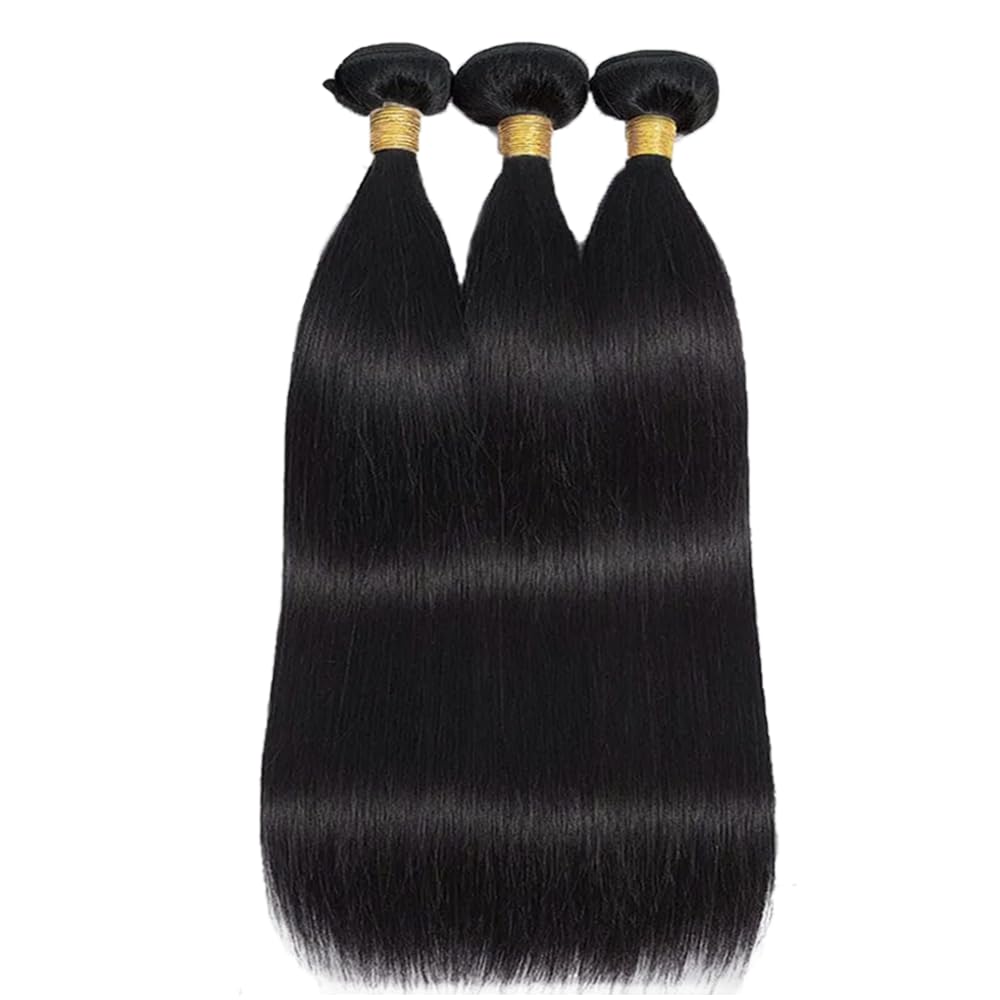 20 20 20 inch Straight Human Hair Bundles Natural Black Color Brazilian Straight Bundles Human Hair Unprocessed Virgin Hair 3 Bundles Straight Hair Bundles