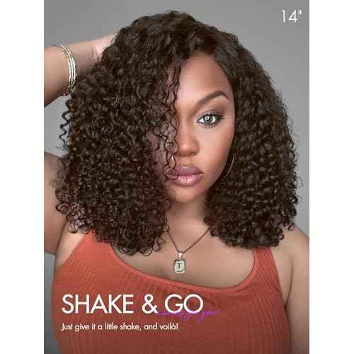 LUVME HAIR Curtain Bangs Jerry Curly Glueless Y-Shape HD Lace Wig