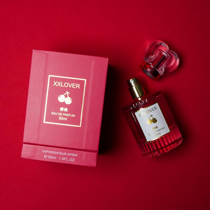 Prgkitcjfh Ladies talk about perfume lasting gift box men talk about fragrance (Cherry 1.7 oz)