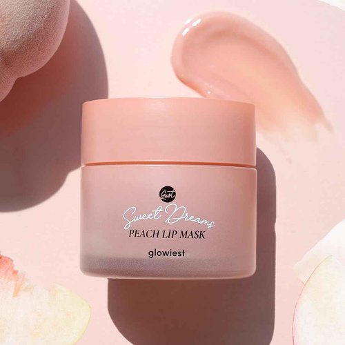 glowiest Sweet Dreams Overnight Lip Mask- Nourishing, Plumping and Hydrating Lip Balm | glowiest Sweet Dreams Lip Sleeping Mask | Hyaluronic Acids+Vitamin C+Shea Butter+Antioxidants l Peach