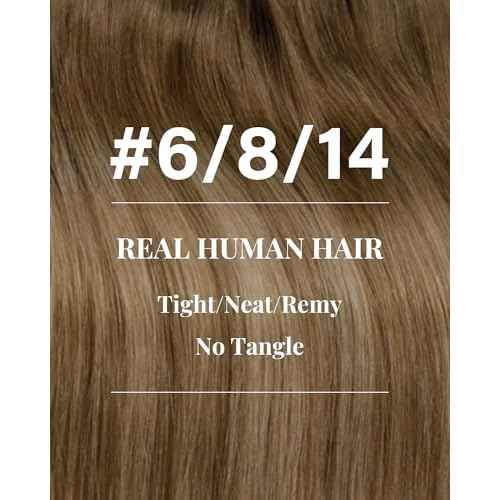 Hetto Weft Hair Extensions Human Hair Balayage Sew in Hair Extensions Real Human Hair Brown to Medium Brown Dark Golden Blonde Human Hair Weft Extension Skin Weft 22 Inch 100g