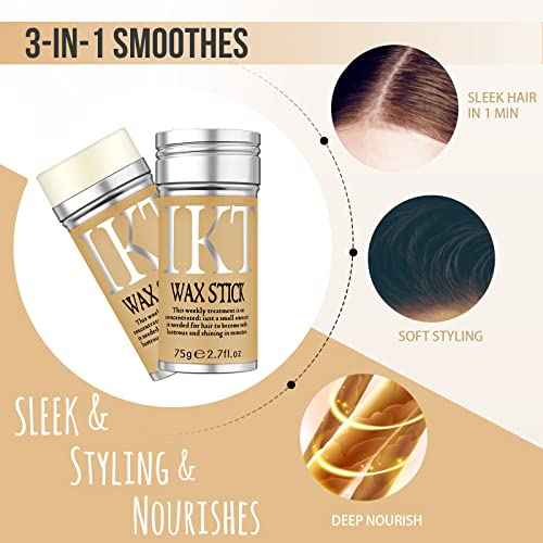 Hair Wax Stick for Flyaways ? Slick Back Hair Stick Wax for Women & Kids | Lightweight, Non-Greasy Hair Gel Stick for Sleek & Smooth Styles 2.7Oz (Pack of 1)