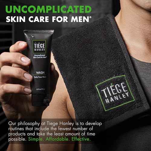 Tiege Hanley Skin Care Set for Men, Revitalization Routine, System Level 4, Face Wash, Scrub, Moisturizers, Eye Cream, Serum, & Clay Mask for Healthy, Hydrated Skin, Men¡¯s Skin Care, 7 Piece Kit
