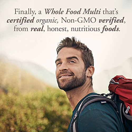 Garden of Life Organics Whole Food Multivitamin for Men, 120 Tablets, Vegan Mens Vitamins and Minerals for Health and Well-Being, Certified Organic Vegan Multi