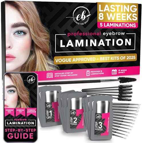 Professional Brow Lamination Kit | Eyebrow Lamination Kit for Professional or DIY Use at Home | Easy to Use | Brows Brushes Added