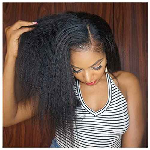 Enoya Glueless Wigs Human Hair Pre Plucked For Black Women,5x5 HD Lace Closure Wigs Human Hair 200 Density Natural Black With Baby Hair (5x5 HD lace closure wig, 10")