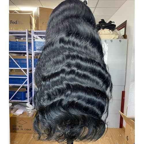 13x6 Lace Front Wigs Human Hair Pre Plucked 250 Density wear and go glueless wigs human hair Body Wave HD Lace Frontal Human Hair Wigs for Black Women 28 Inch