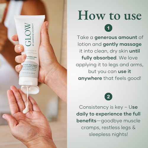 Glow by Hormone University - Magnesium Lotion with Collagen - Magnesium Cream - Bedtime Routine Sleep Lotion - The Highest Concentration of Genuine Zechstein Magnesium Chloride (Pack of 2)