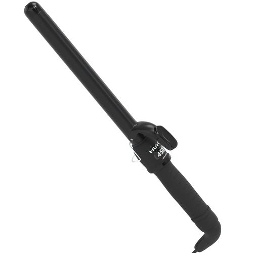 Huvcy 1 Inch Curling Iron - Ceramic Curling Iron, Fast Heat Function LCD Display 180°F-450°F Adjustable, Long Lasting Beach Waves, Dual Voltage Curler, Heat Resistant,Black