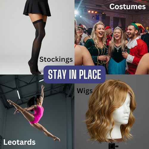 ABSOLUTE SUPPORT It Stays! Roll-On Body Fixative Glue 2 oz Adhesive - Made in USA - 3 Bottle Value Pack