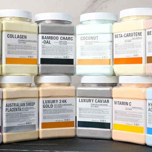 Collagen Jelly Mask ? Jelly Mask for Facials & Vajacial, Mascarilla Hidropl?stica Facial,Esthetician Supplies for All Skin Types (6 Packs)