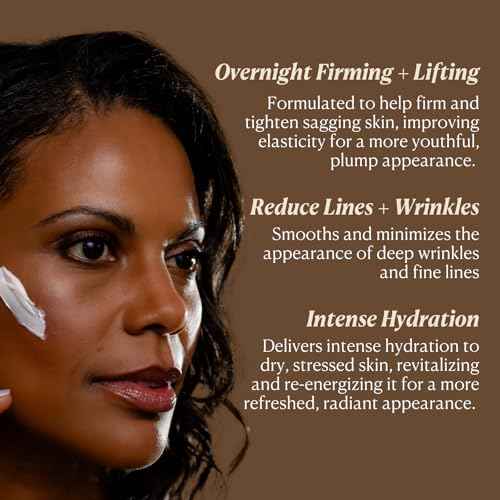 Nakery Lift-Tox Night Cream for Women - Overnight Anti Wrinkle Face Cream for Firmer & Smoother Complexion - Hydrating Night Cream for Women with Crepey Skin - Rich Night Face Cream for Mature Skin