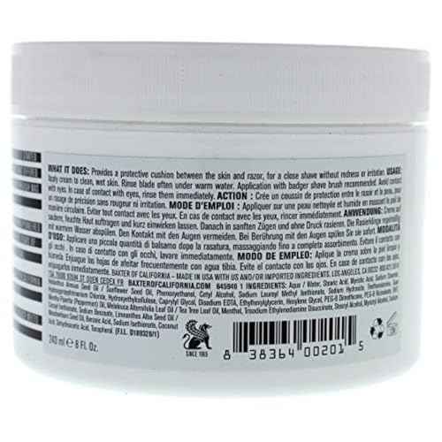 Baxter of California Super Close Shave Formula for Men | Easy Glide| Soothing Formula | Tea Tree Oil, Witch Hazel & Peppermint | 8 oz