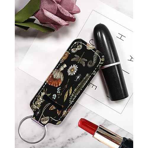 Chapstick Holder Keychain Fashion Lipstick Sleeve Lip Balm Portable Pocket Lip Gloss Tube Holder