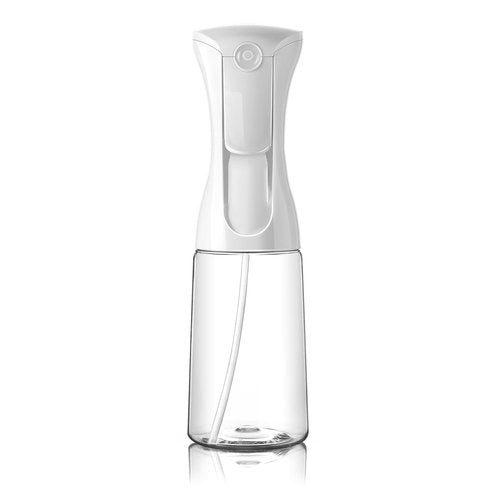 Mistifi Continuous Ultra Fine Mist Spray Bottle – Refillable Water Mister for Hair, Hairstyling, Barber, Salon, Plants, Cleaning, Skincare (200ml 1Pc, Transparent bottle)