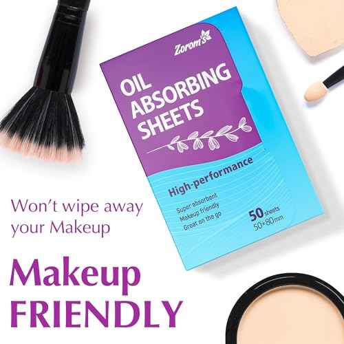 High-Performance Oil Absorbing Sheets for Face - 50 sheets - Makeup Friendly Blotting Papers for Oily Skin - Oil Blotting Sheets for Face