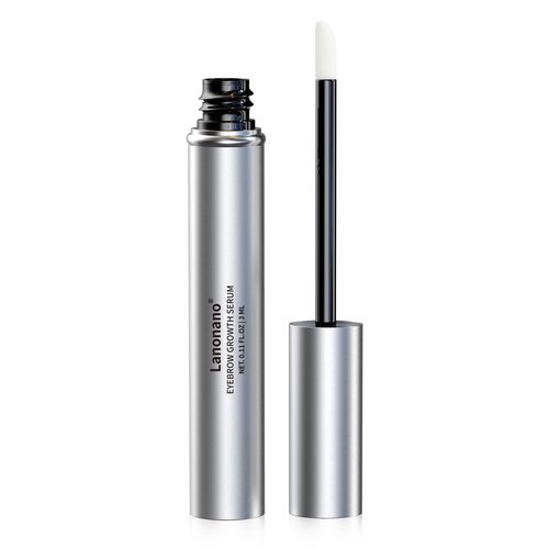 Lanonano Eyebrow Serum, Fuller & Longer Looking Eyebrow Growth Serum, Advanced Eyebrow Enhancement, Vegan & Cruelty-Free, 0.1 Fl Oz（3ml）
