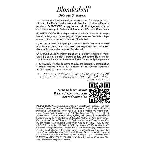 Keratin Complex Blondeshell Debrass Shampoo