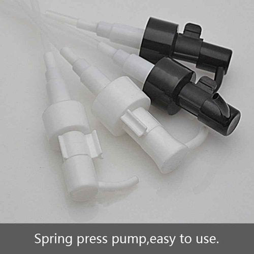 QUUPY 2PCS 60ml Upscale Refillable Cobalt Glass Lotion Pump Bottle with Black Lock Dispenser Toiletries Bottle Cosmetic Container Jar Pot for Cream Essence Shampoo Body Wash
